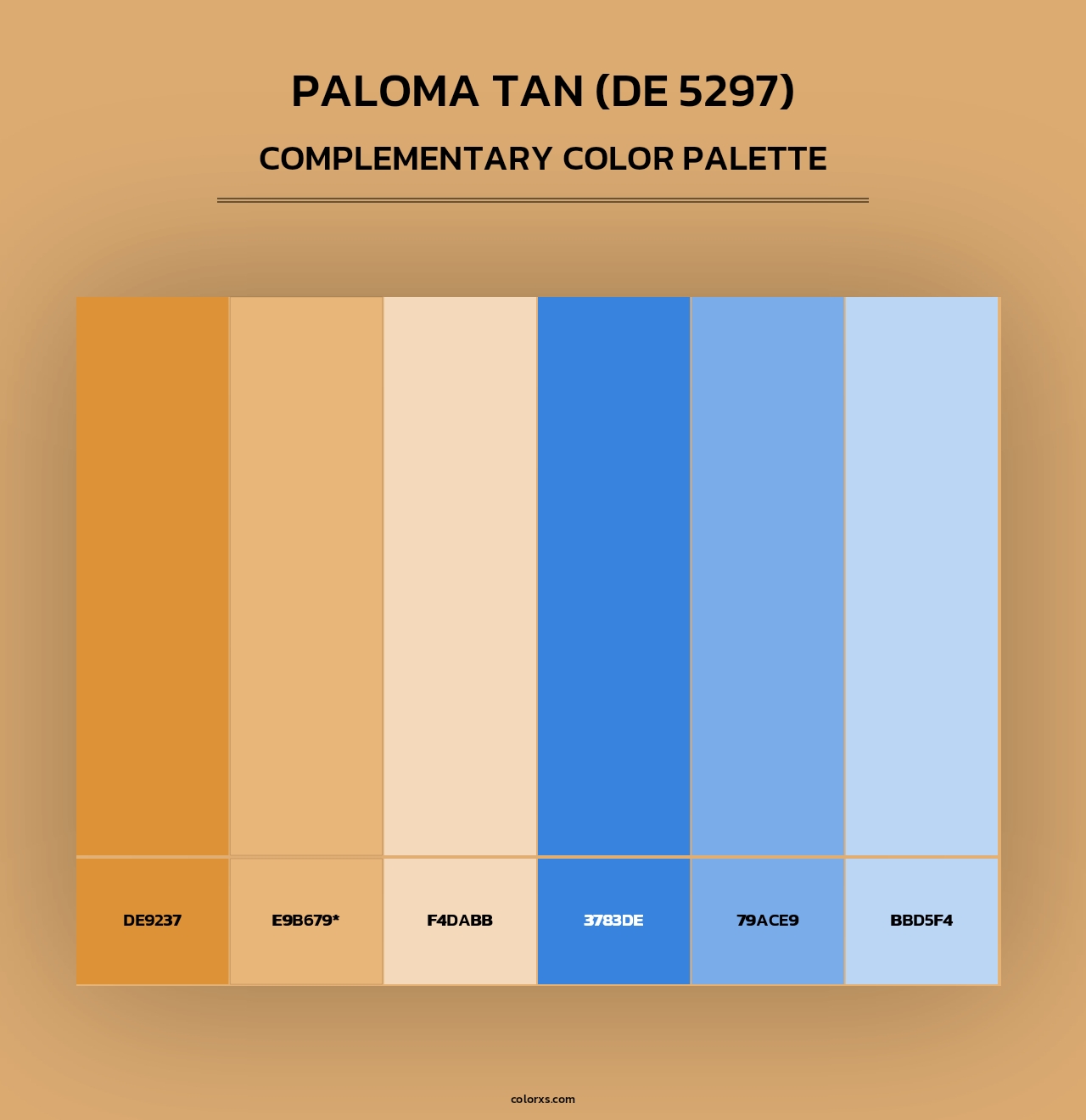 Paloma Tan (DE 5297) - Complementary Color Palette