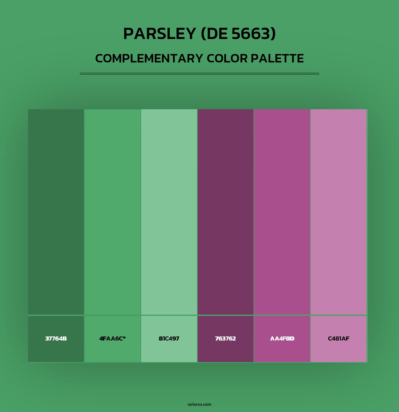 Parsley (DE 5663) - Complementary Color Palette