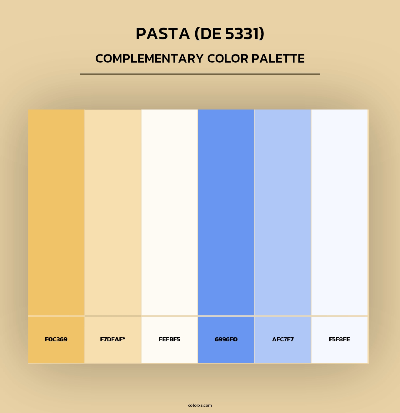 Pasta (DE 5331) - Complementary Color Palette