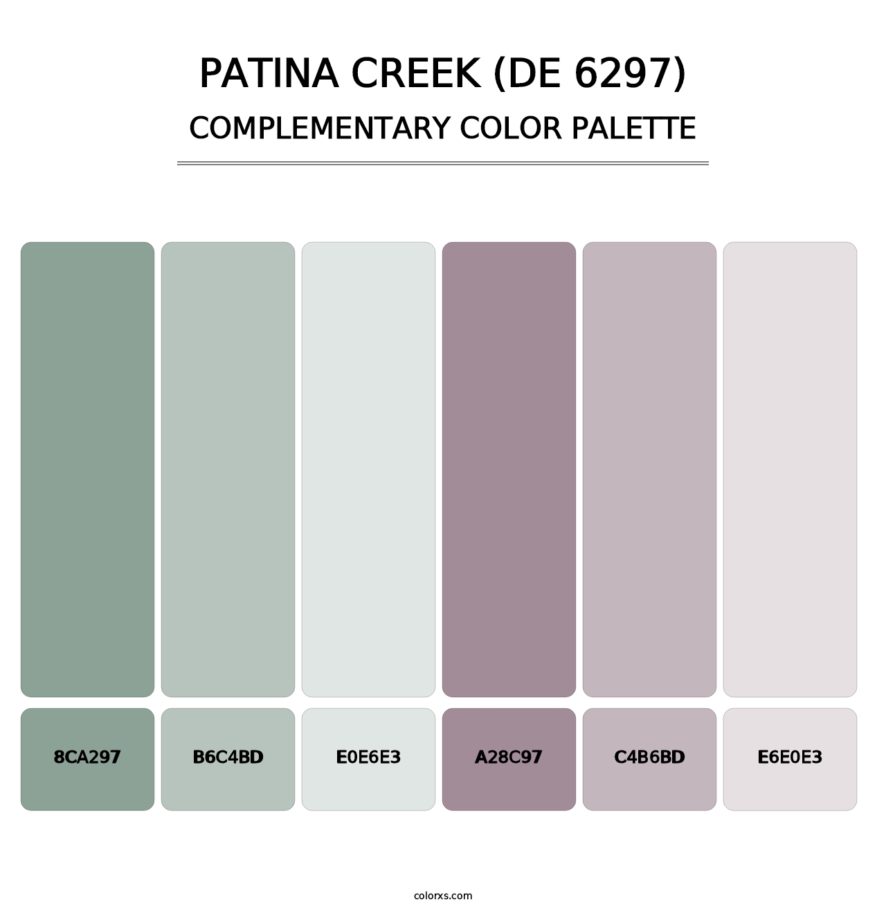 Patina Creek (DE 6297) - Complementary Color Palette