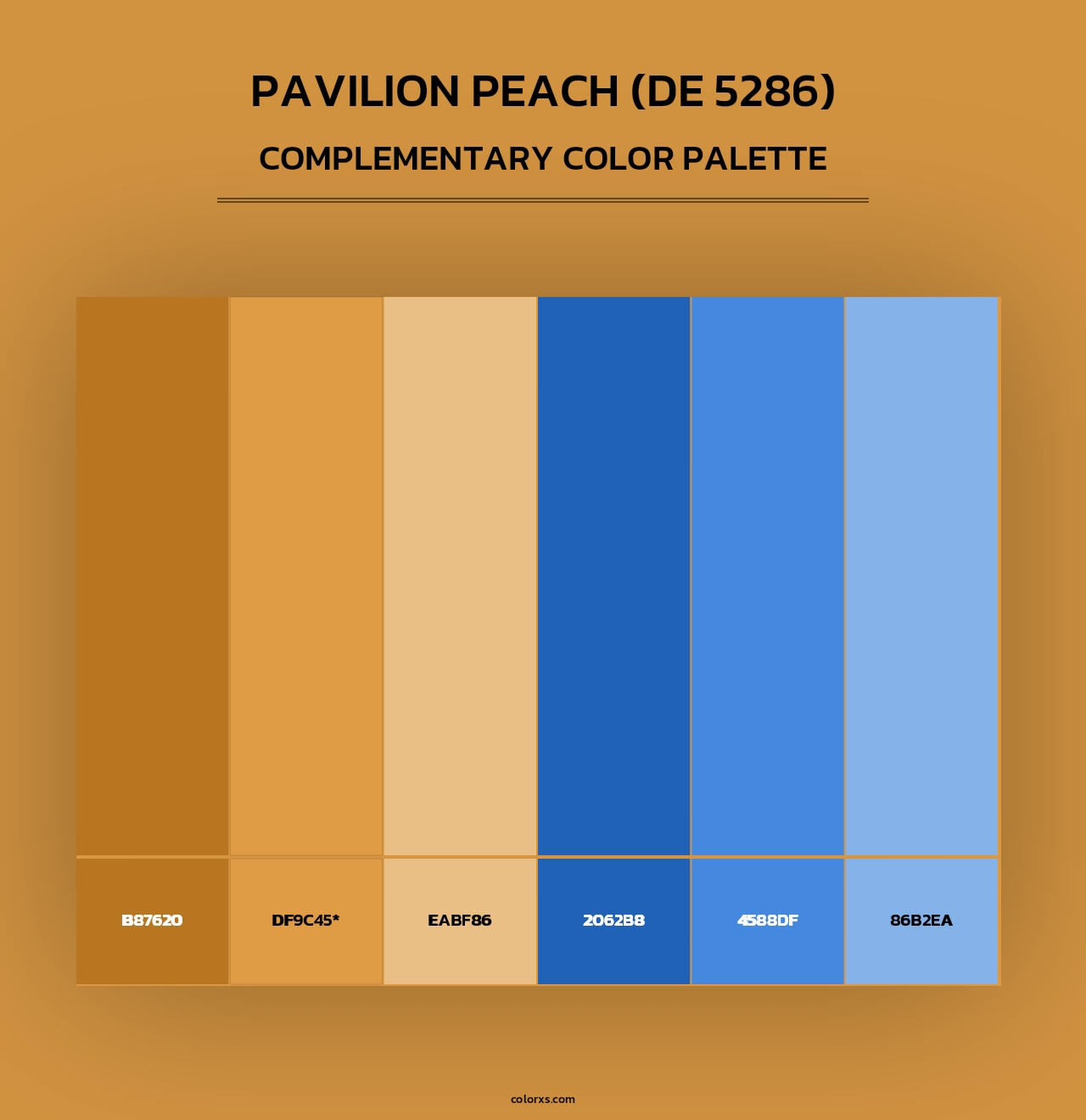 Pavilion Peach (DE 5286) - Complementary Color Palette