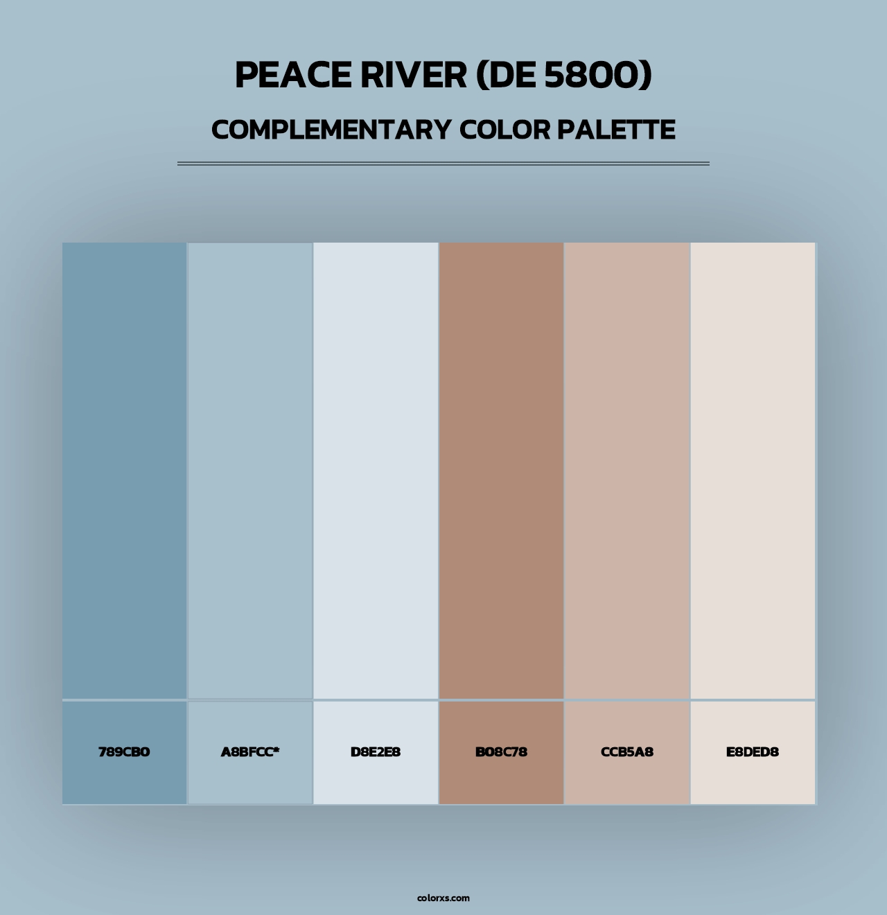 Peace River (DE 5800) - Complementary Color Palette