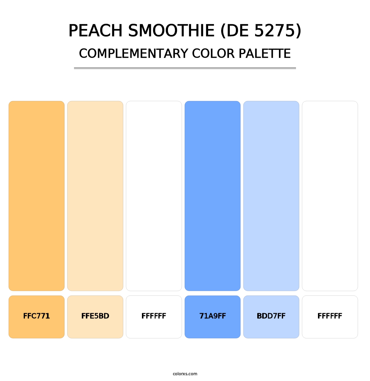 Peach Smoothie (DE 5275) - Complementary Color Palette