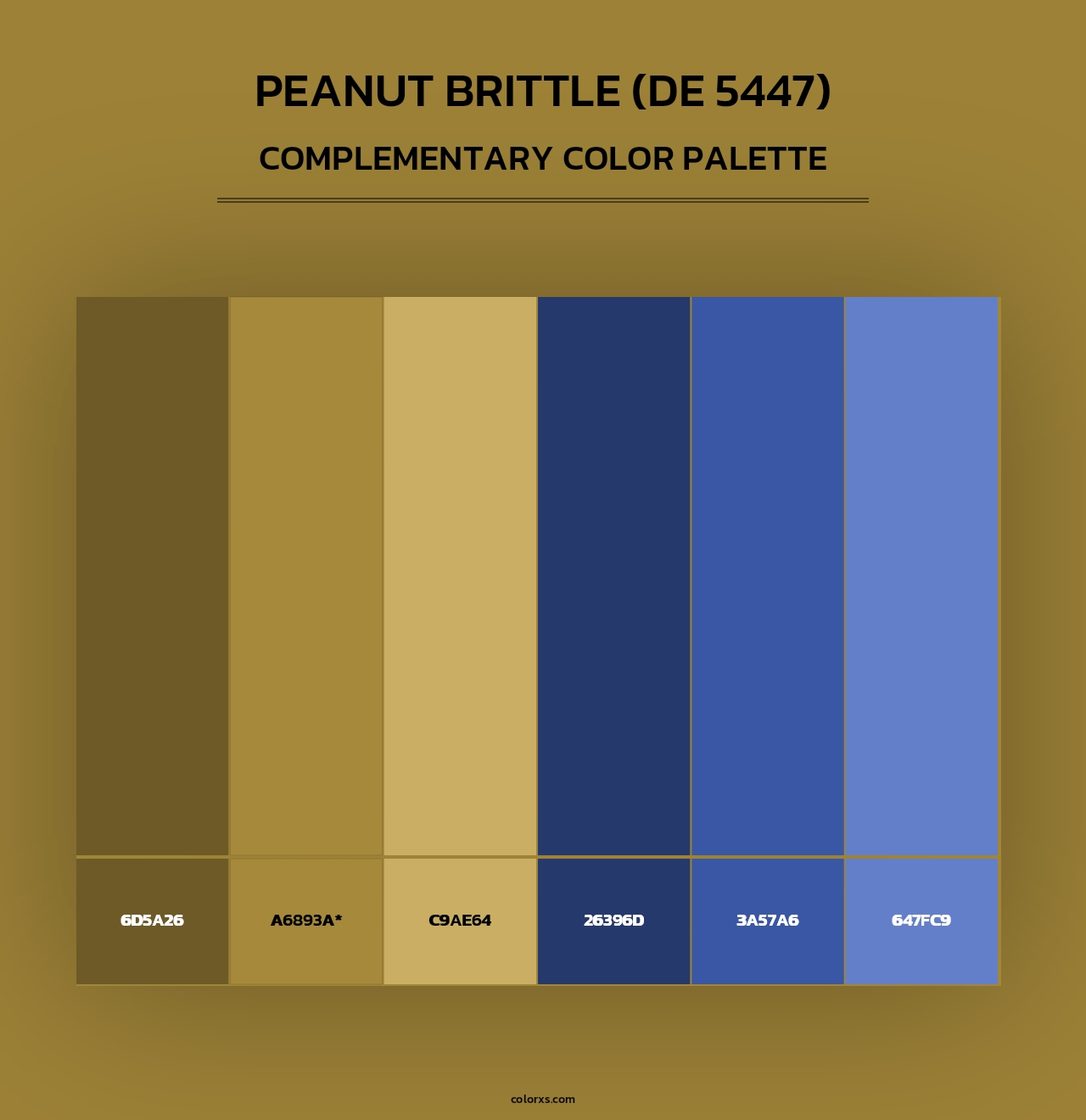 Peanut Brittle (DE 5447) - Complementary Color Palette