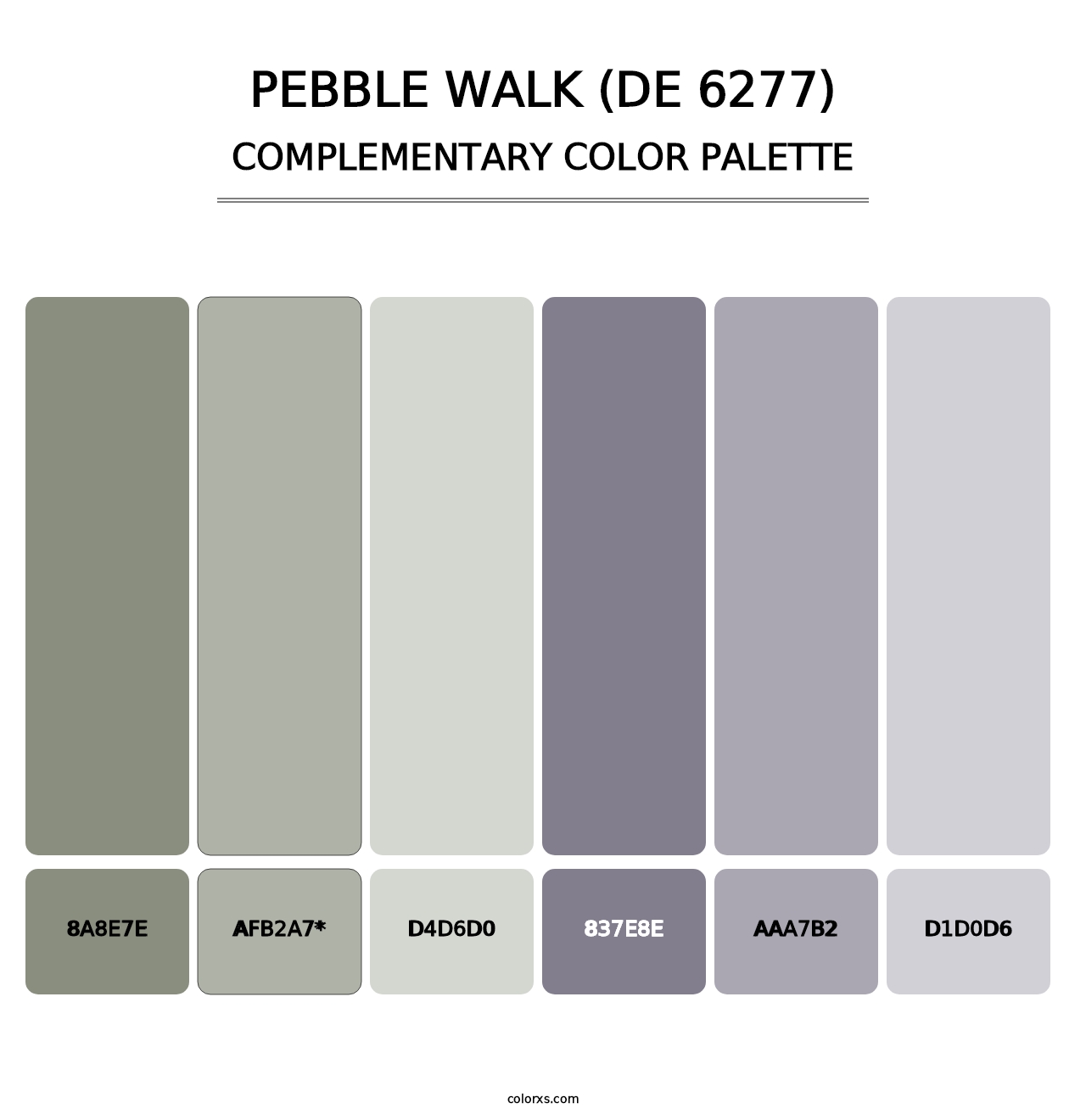Pebble Walk (DE 6277) - Complementary Color Palette
