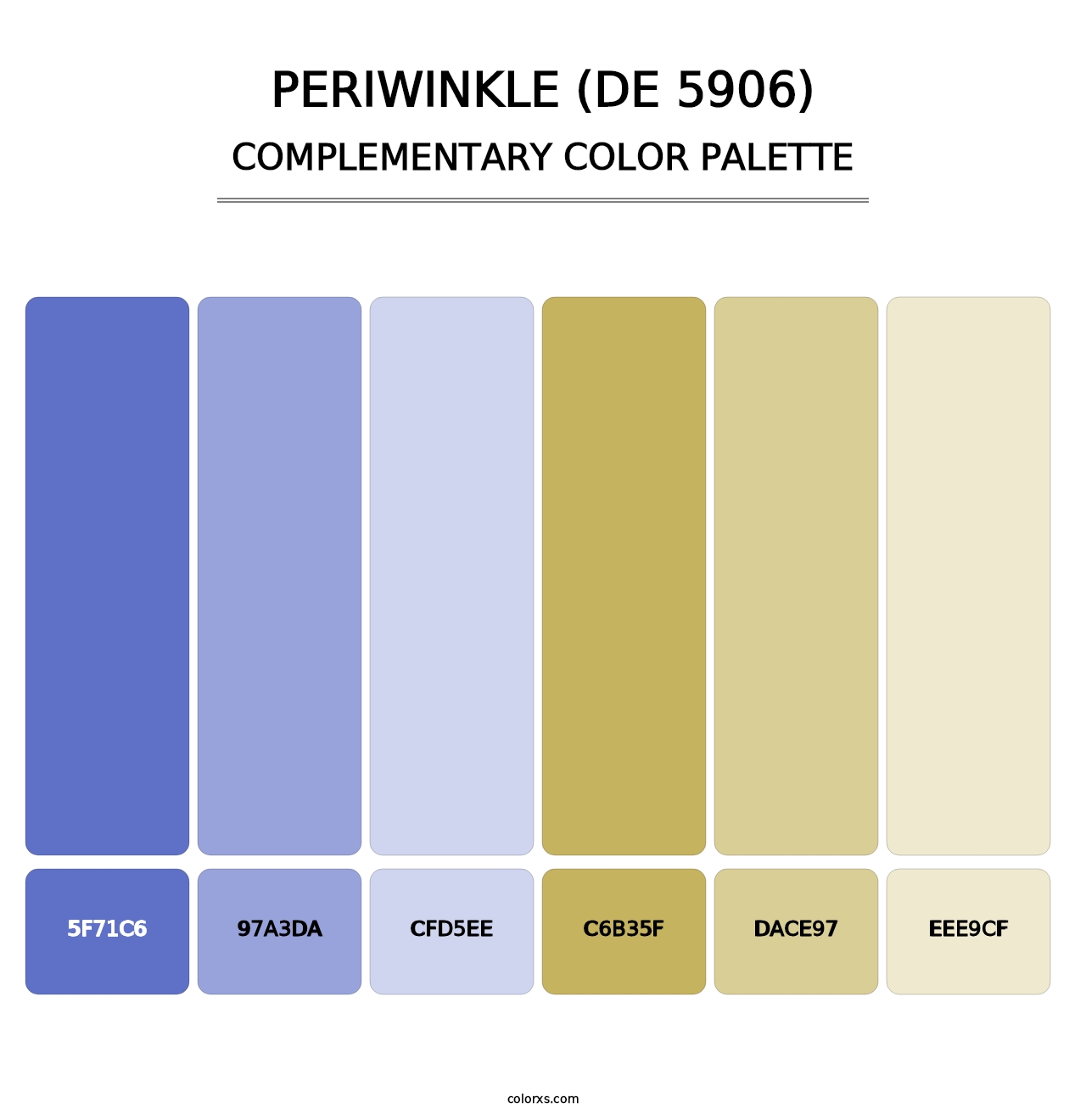 Periwinkle (DE 5906) - Complementary Color Palette