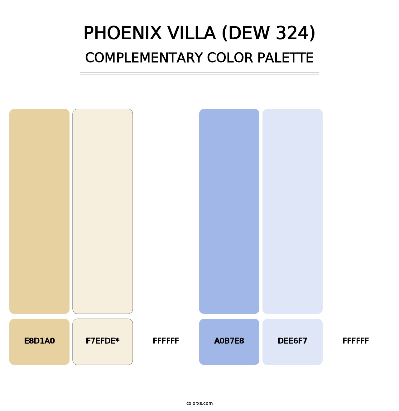 Phoenix Villa (DEW 324) - Complementary Color Palette