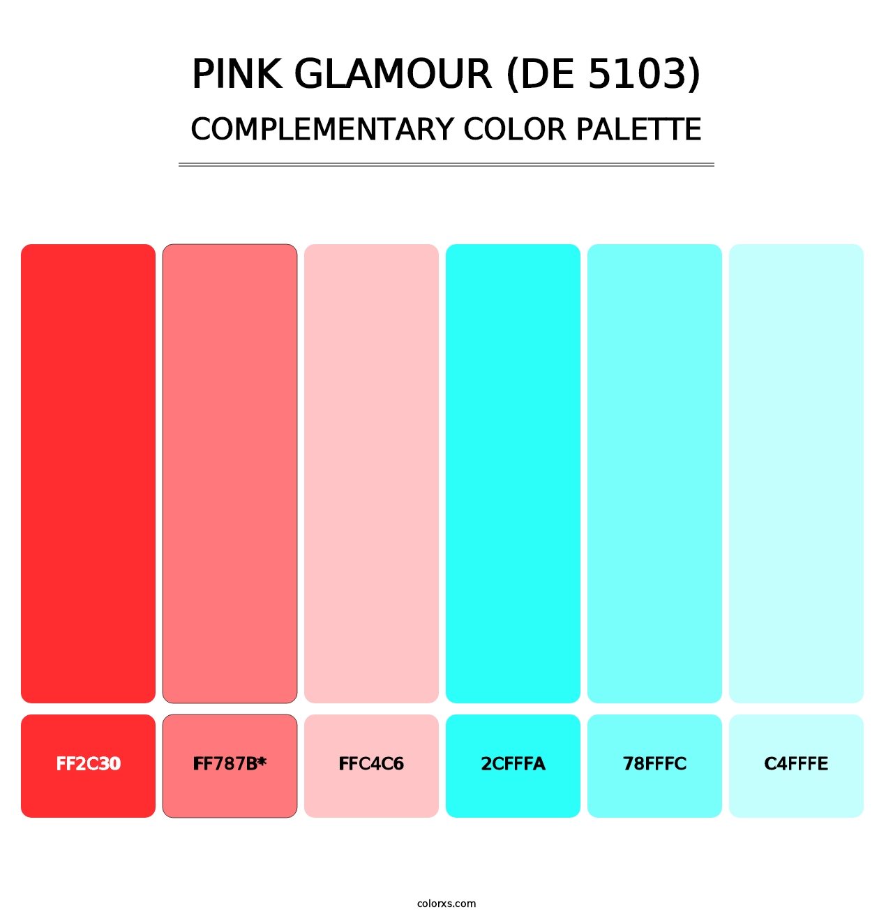 Pink Glamour (DE 5103) - Complementary Color Palette