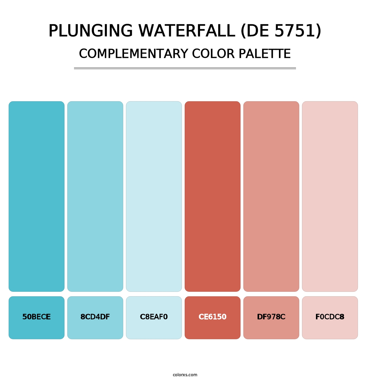 Plunging Waterfall (DE 5751) - Complementary Color Palette