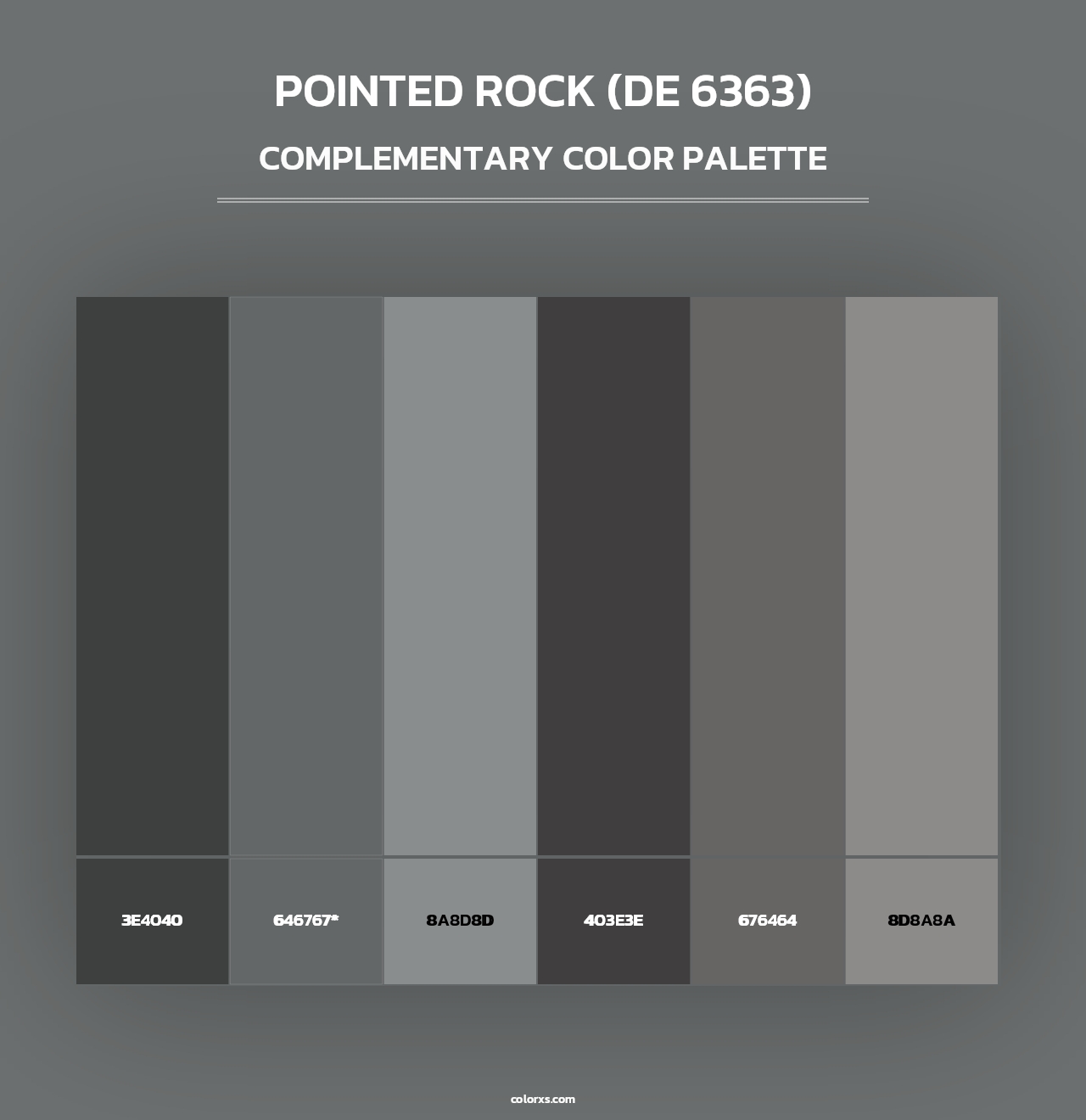 Pointed Rock (DE 6363) - Complementary Color Palette