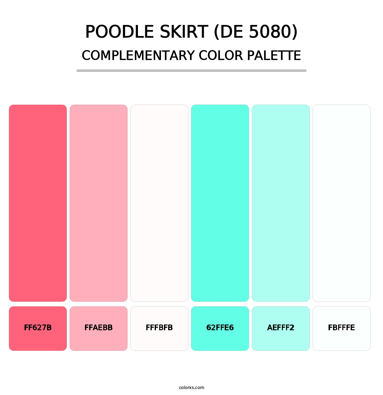Poodle Skirt (DE 5080) - Complementary Color Palette