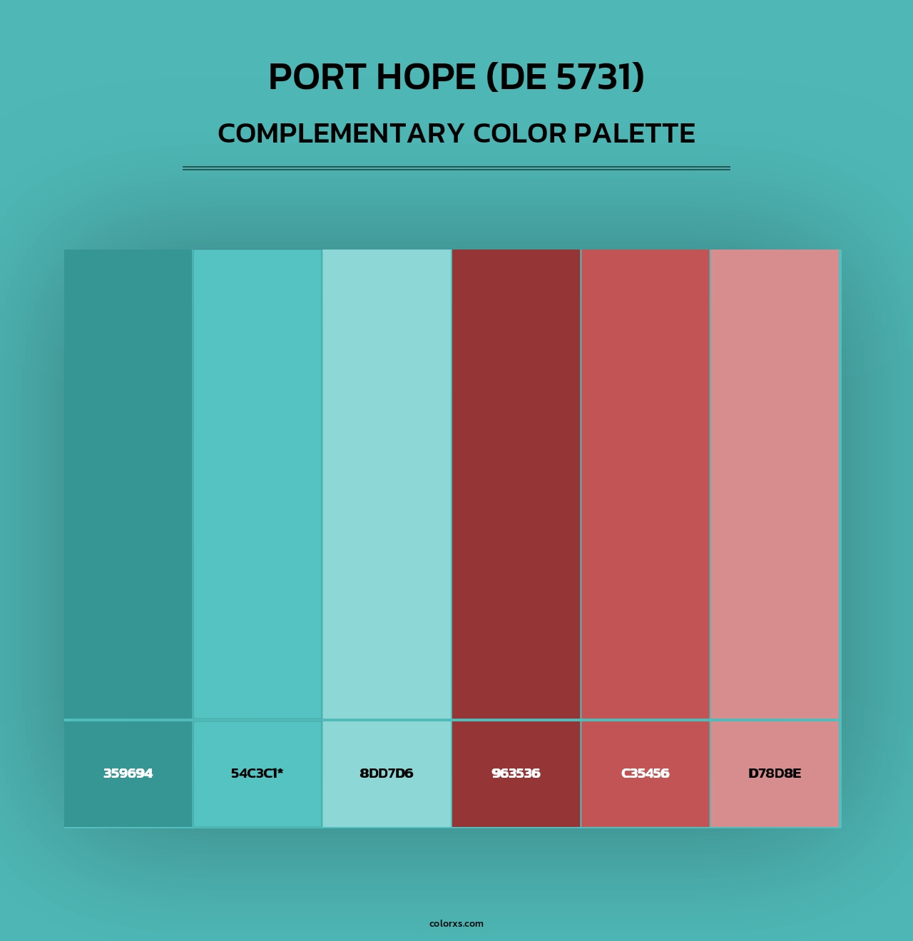 Port Hope (DE 5731) - Complementary Color Palette