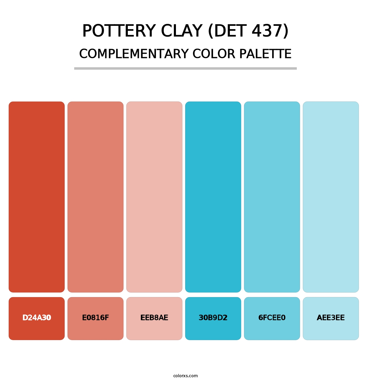 Pottery Clay (DET 437) - Complementary Color Palette