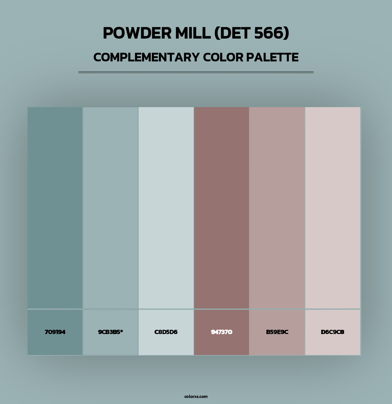 Powder Mill (DET 566) - Complementary Color Palette
