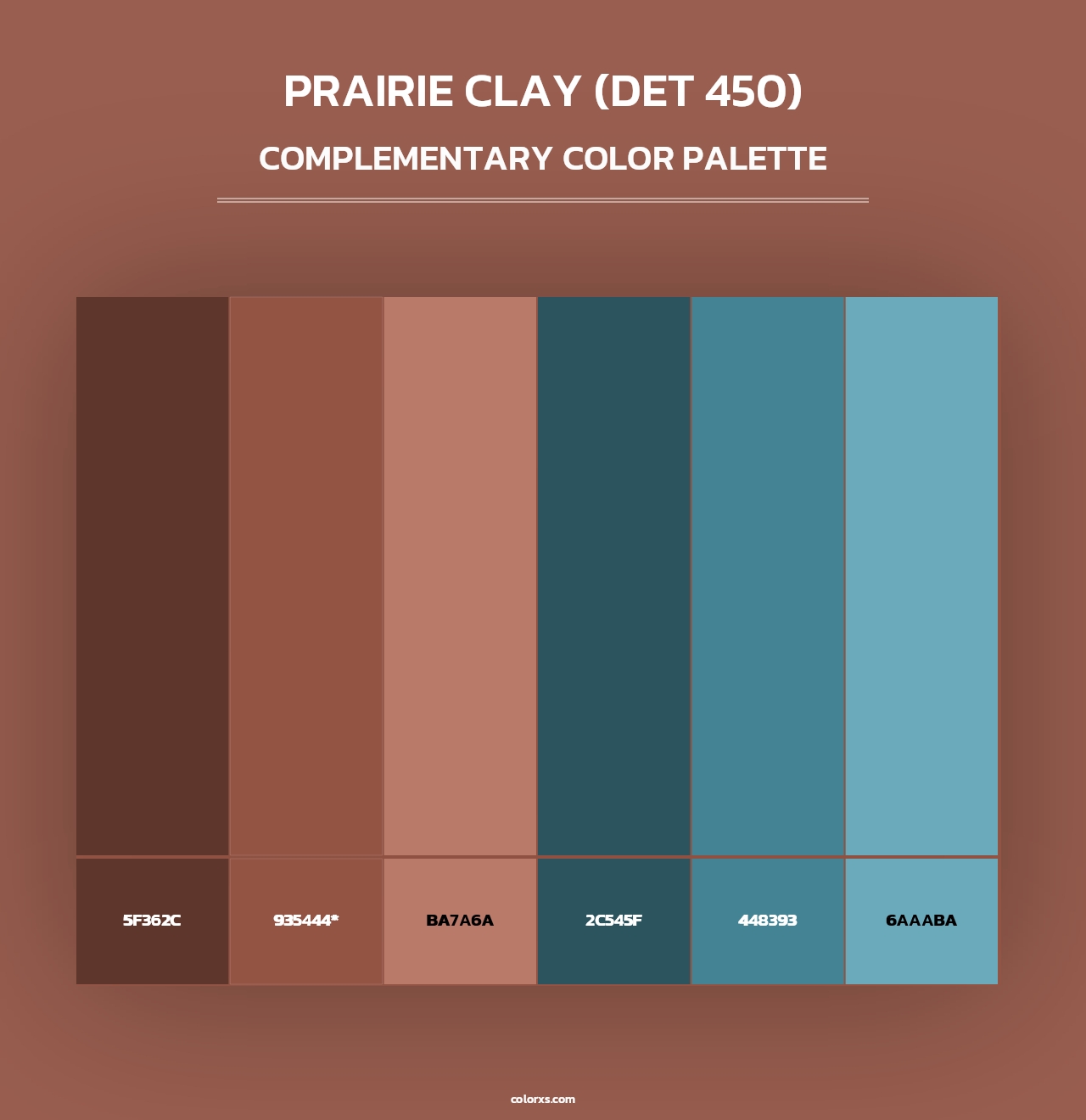 Prairie Clay (DET 450) - Complementary Color Palette