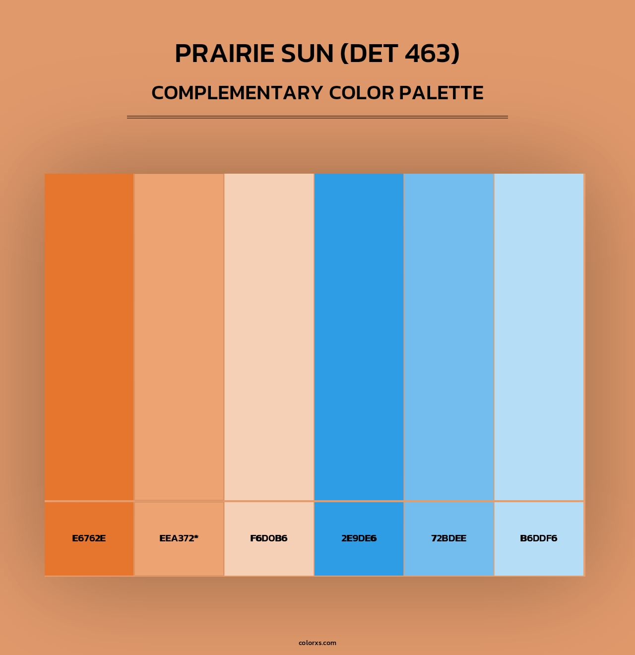 Prairie Sun (DET 463) - Complementary Color Palette