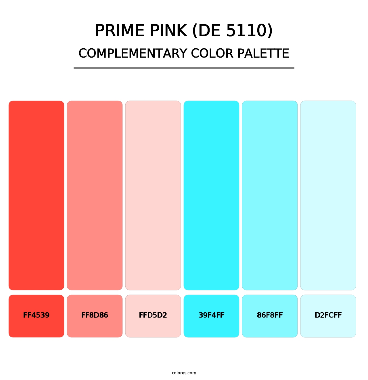 Prime Pink (DE 5110) - Complementary Color Palette