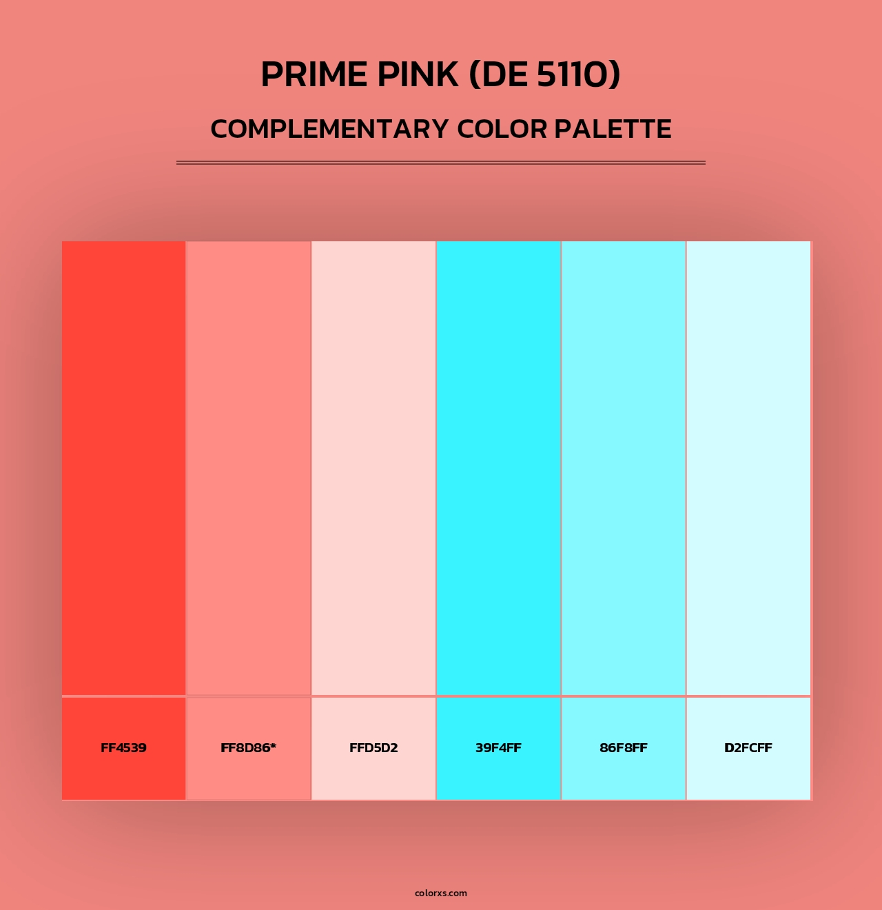 Prime Pink (DE 5110) - Complementary Color Palette