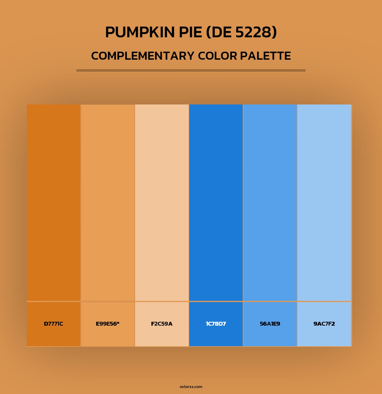 Pumpkin Pie (DE 5228) - Complementary Color Palette
