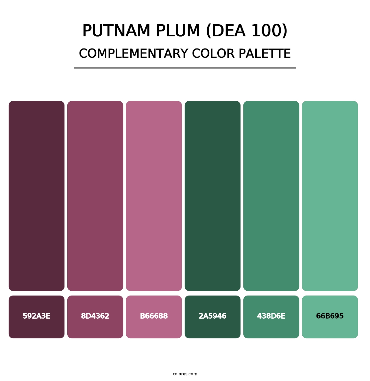 Putnam Plum (DEA 100) - Complementary Color Palette