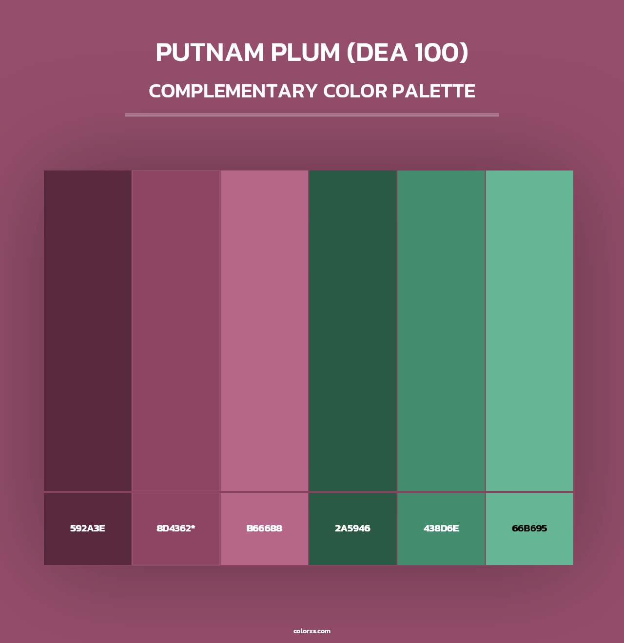 Putnam Plum (DEA 100) - Complementary Color Palette