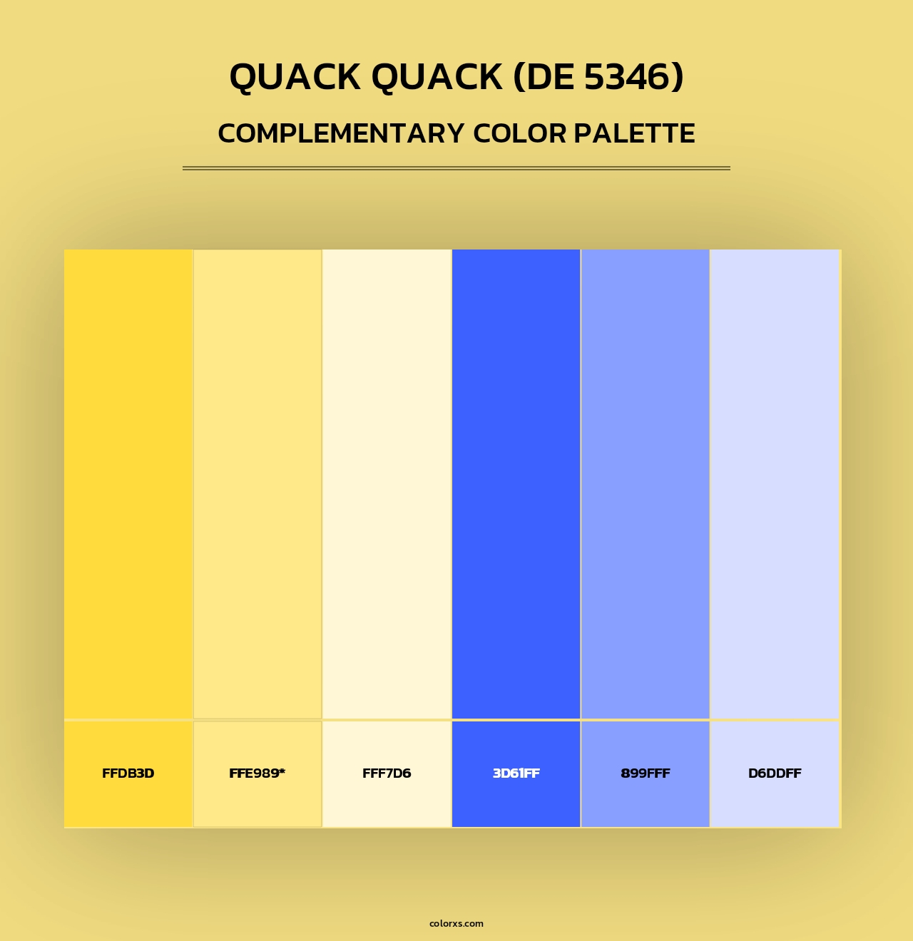 Quack Quack (DE 5346) - Complementary Color Palette