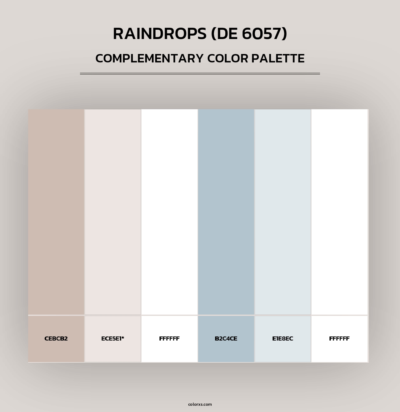 Raindrops (DE 6057) - Complementary Color Palette