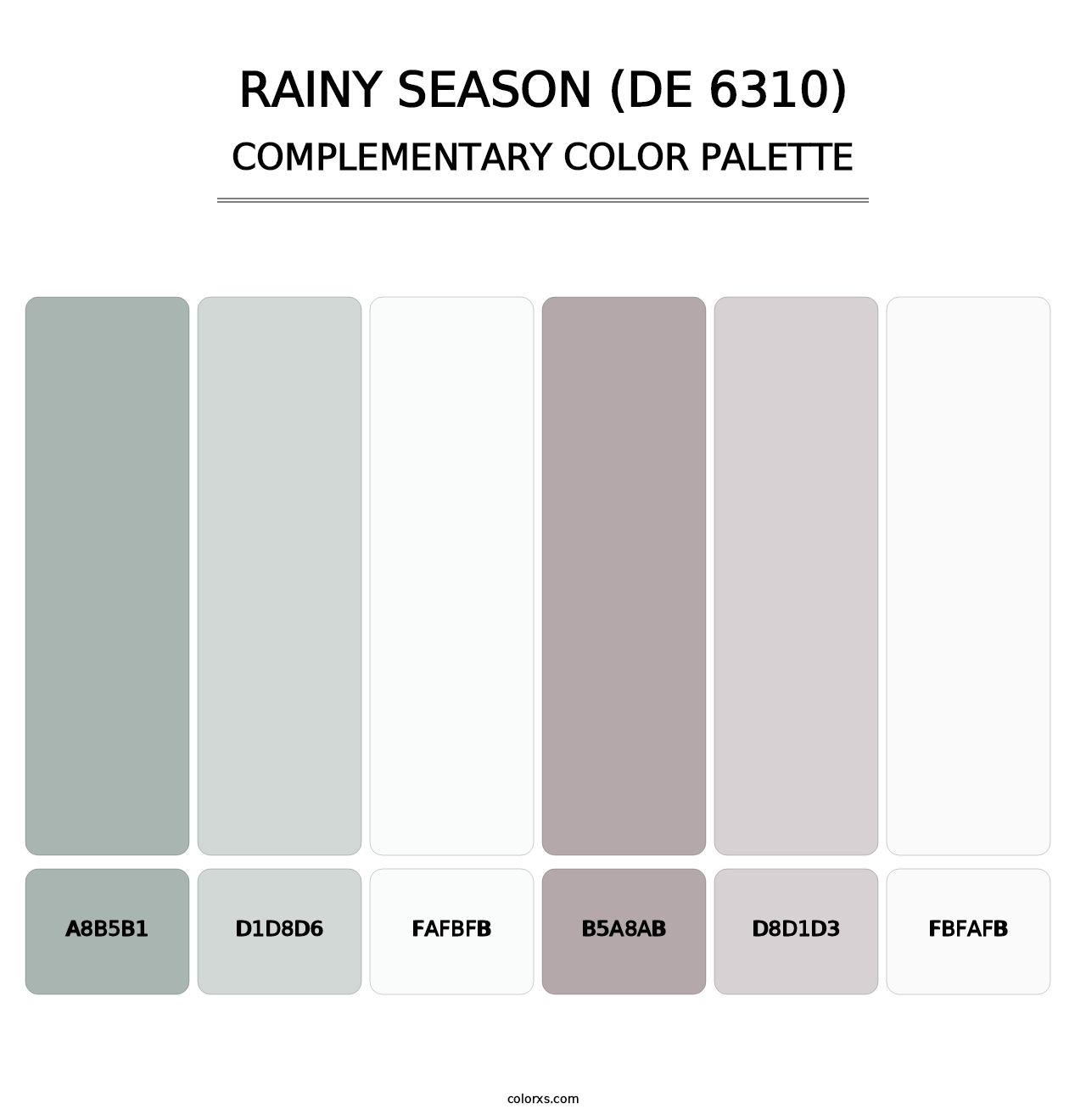 Rainy Season (DE 6310) - Complementary Color Palette