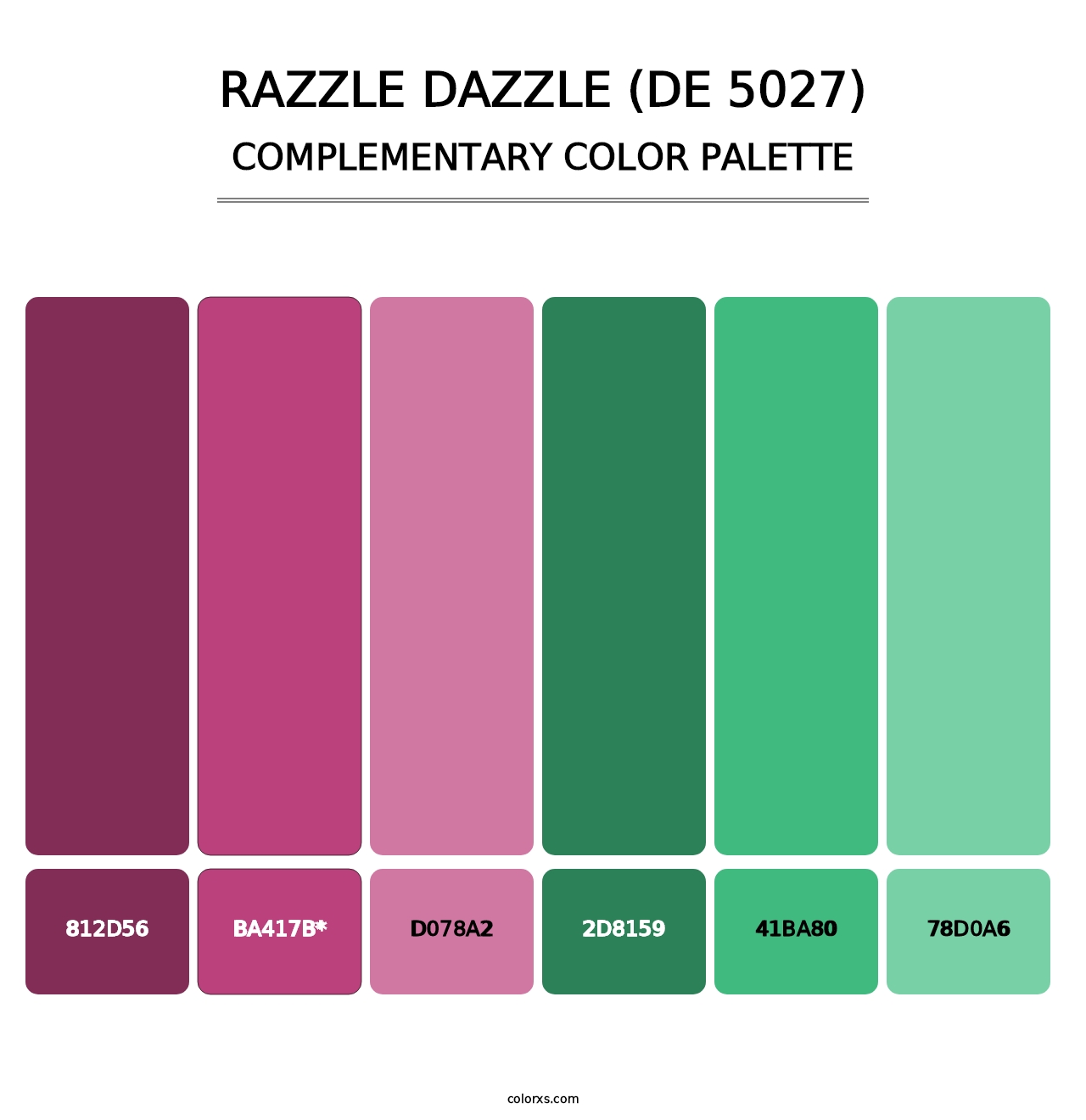 Razzle Dazzle (DE 5027) - Complementary Color Palette