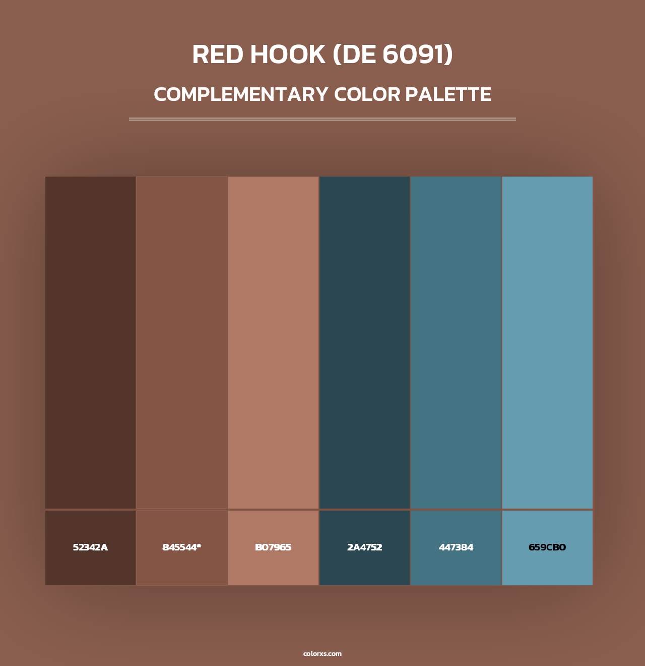 Red Hook (DE 6091) - Complementary Color Palette