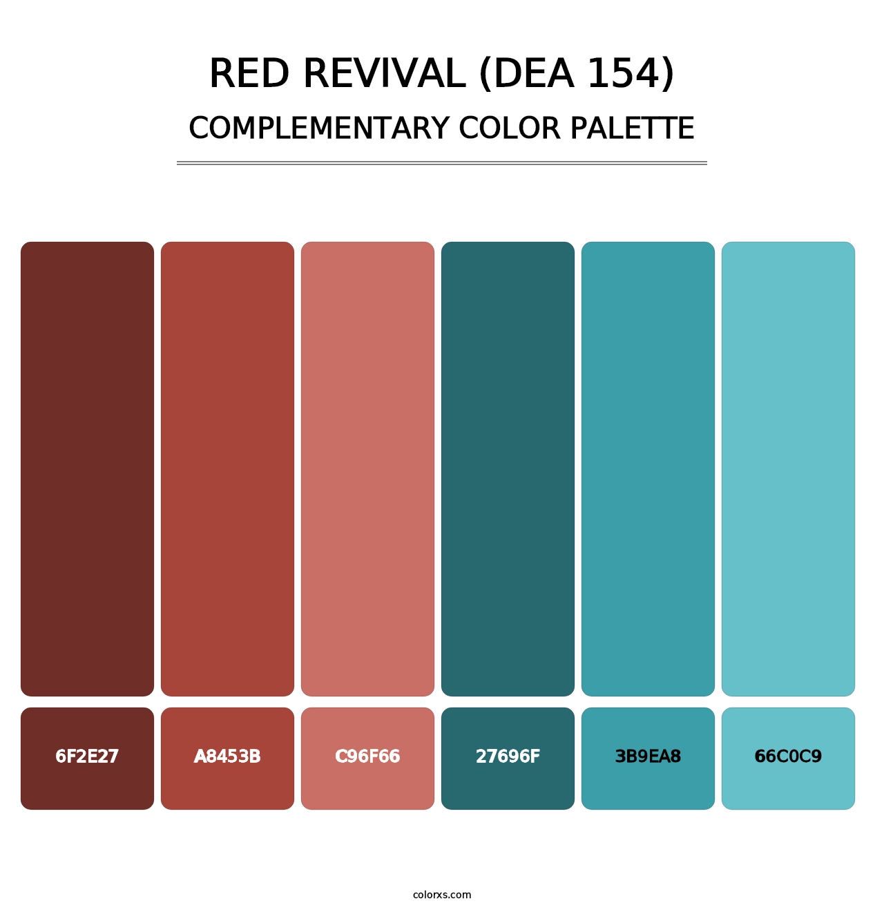 Red Revival (DEA 154) - Complementary Color Palette