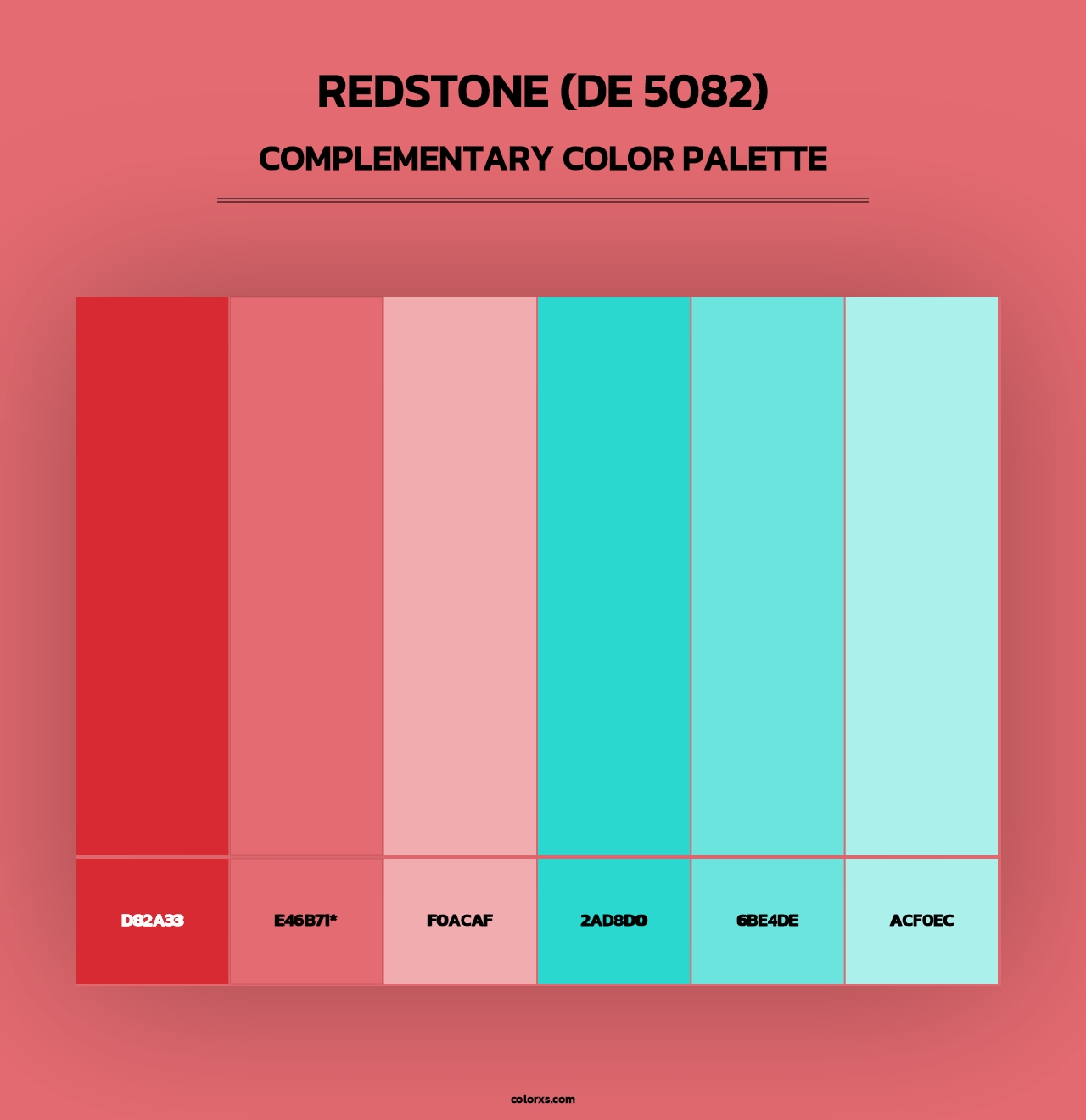 Redstone (DE 5082) - Complementary Color Palette