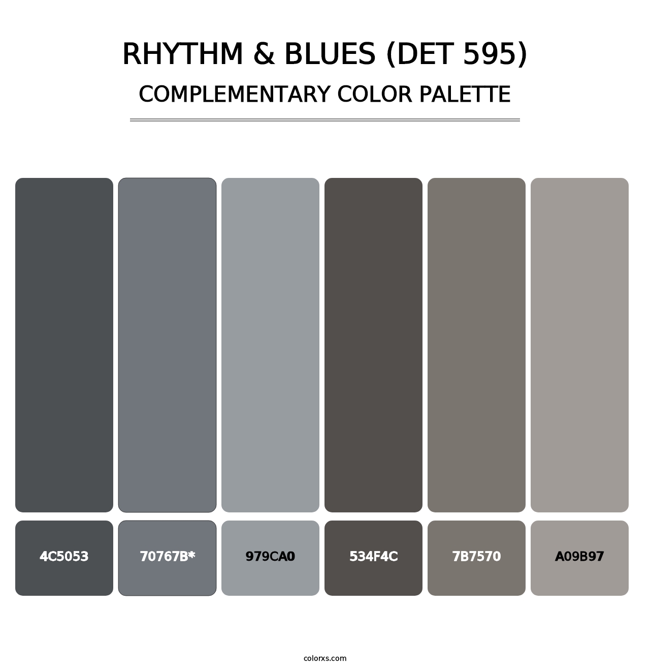Rhythm & Blues (DET 595) - Complementary Color Palette