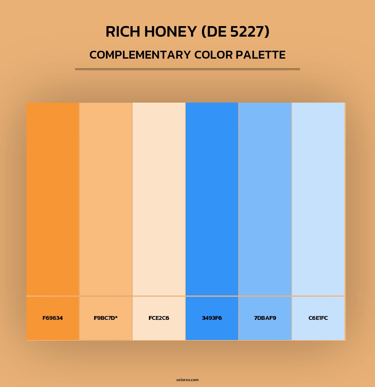 Rich Honey (DE 5227) - Complementary Color Palette