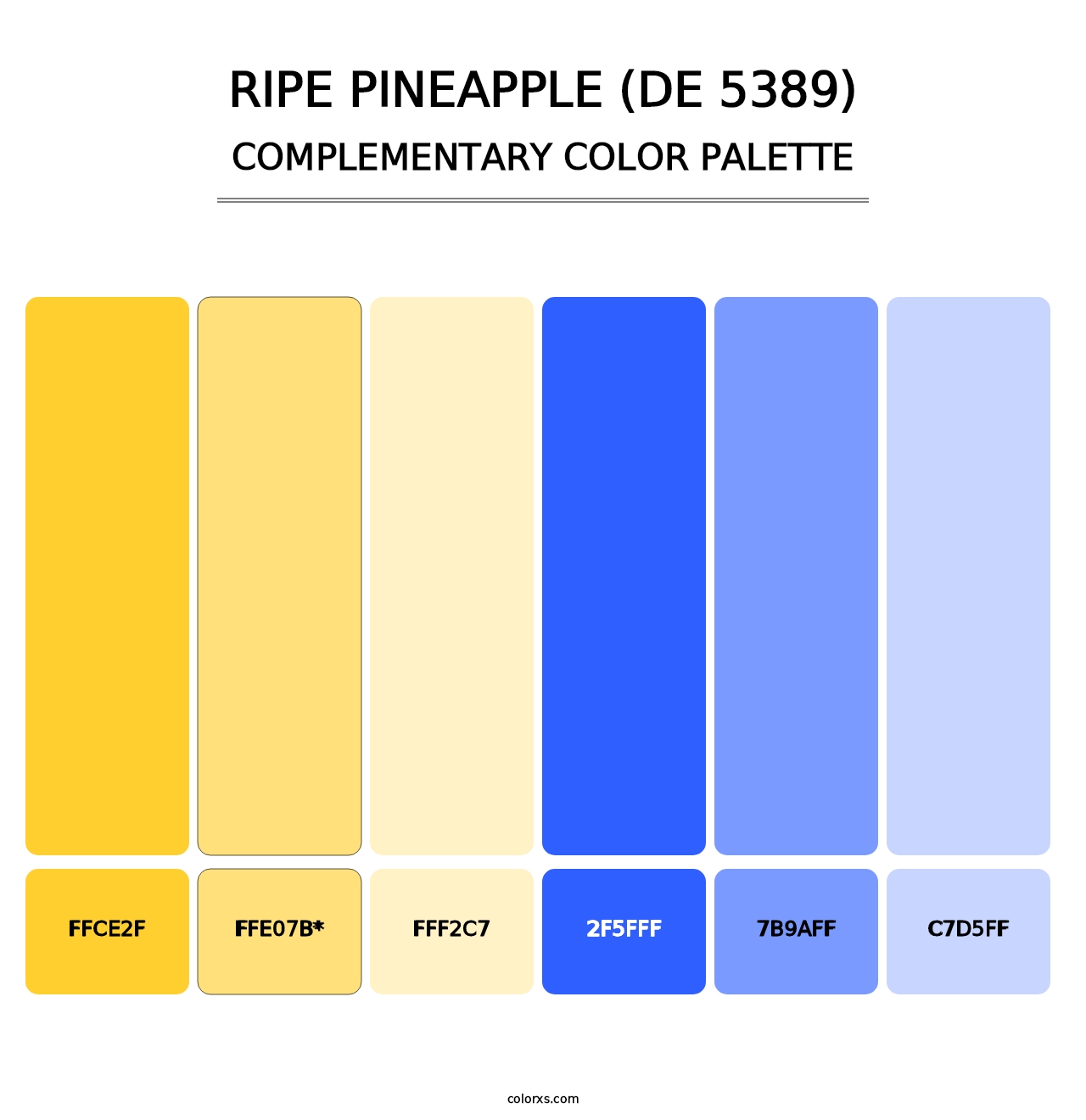 Ripe Pineapple (DE 5389) - Complementary Color Palette