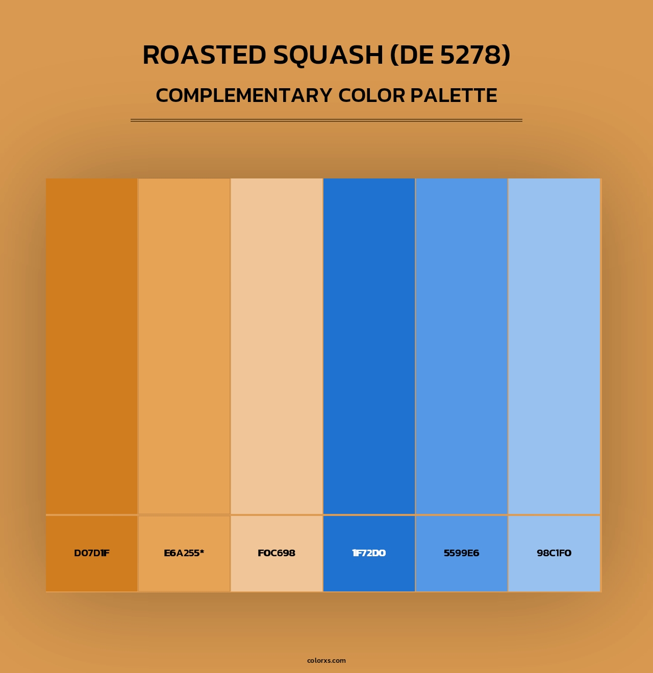 Roasted Squash (DE 5278) - Complementary Color Palette