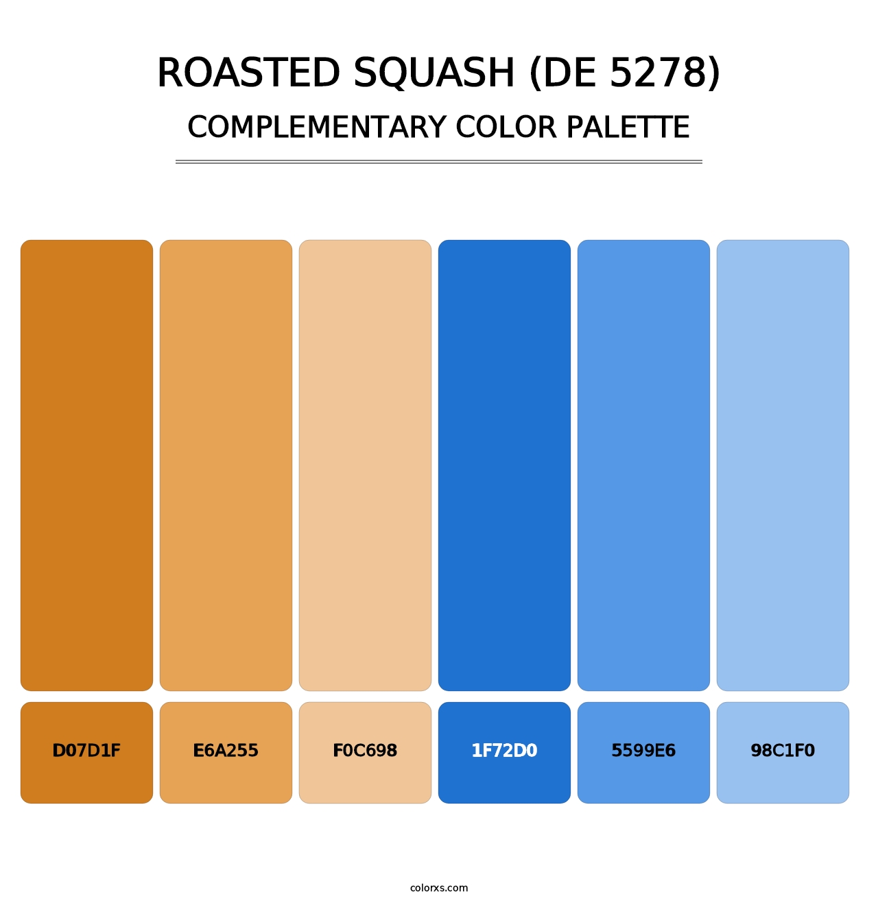 Roasted Squash (DE 5278) - Complementary Color Palette