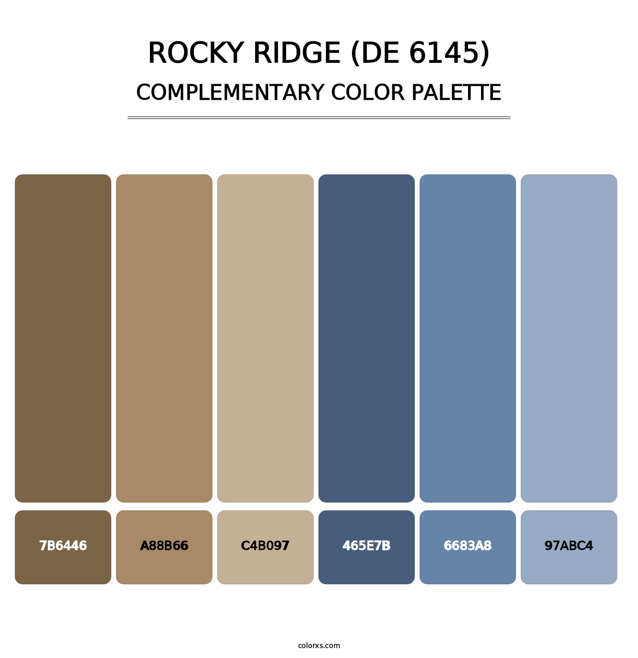 Rocky Ridge (DE 6145) - Complementary Color Palette