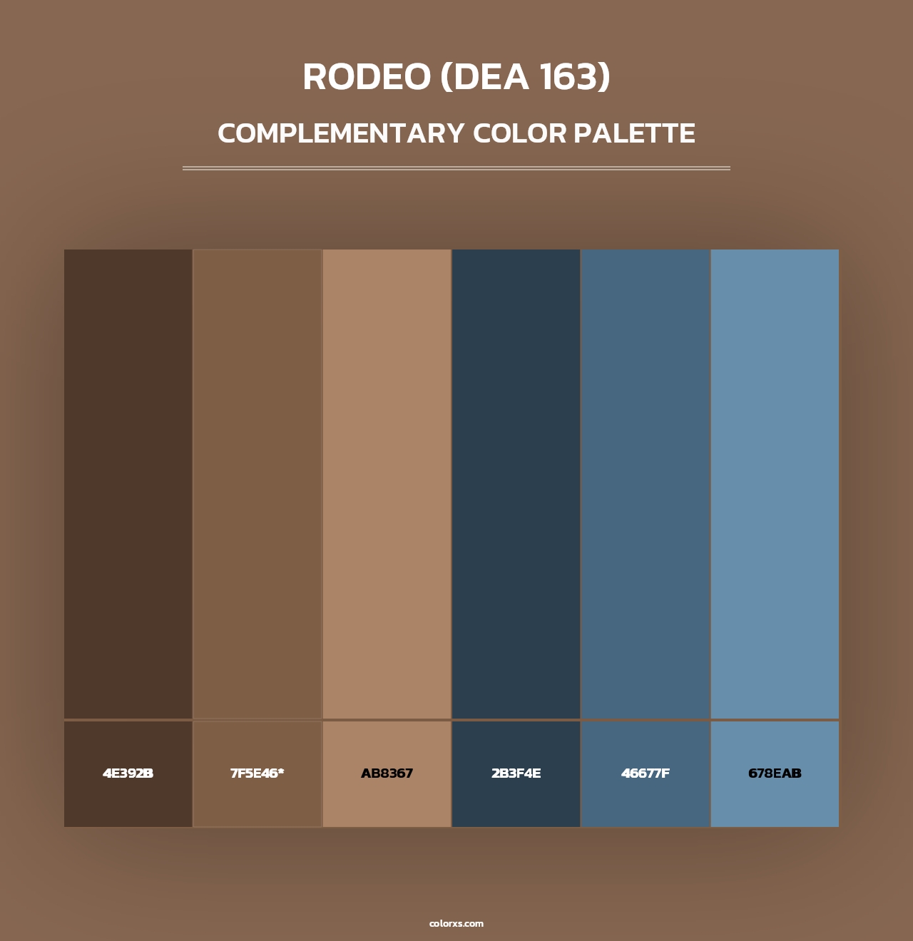 Rodeo (DEA 163) - Complementary Color Palette