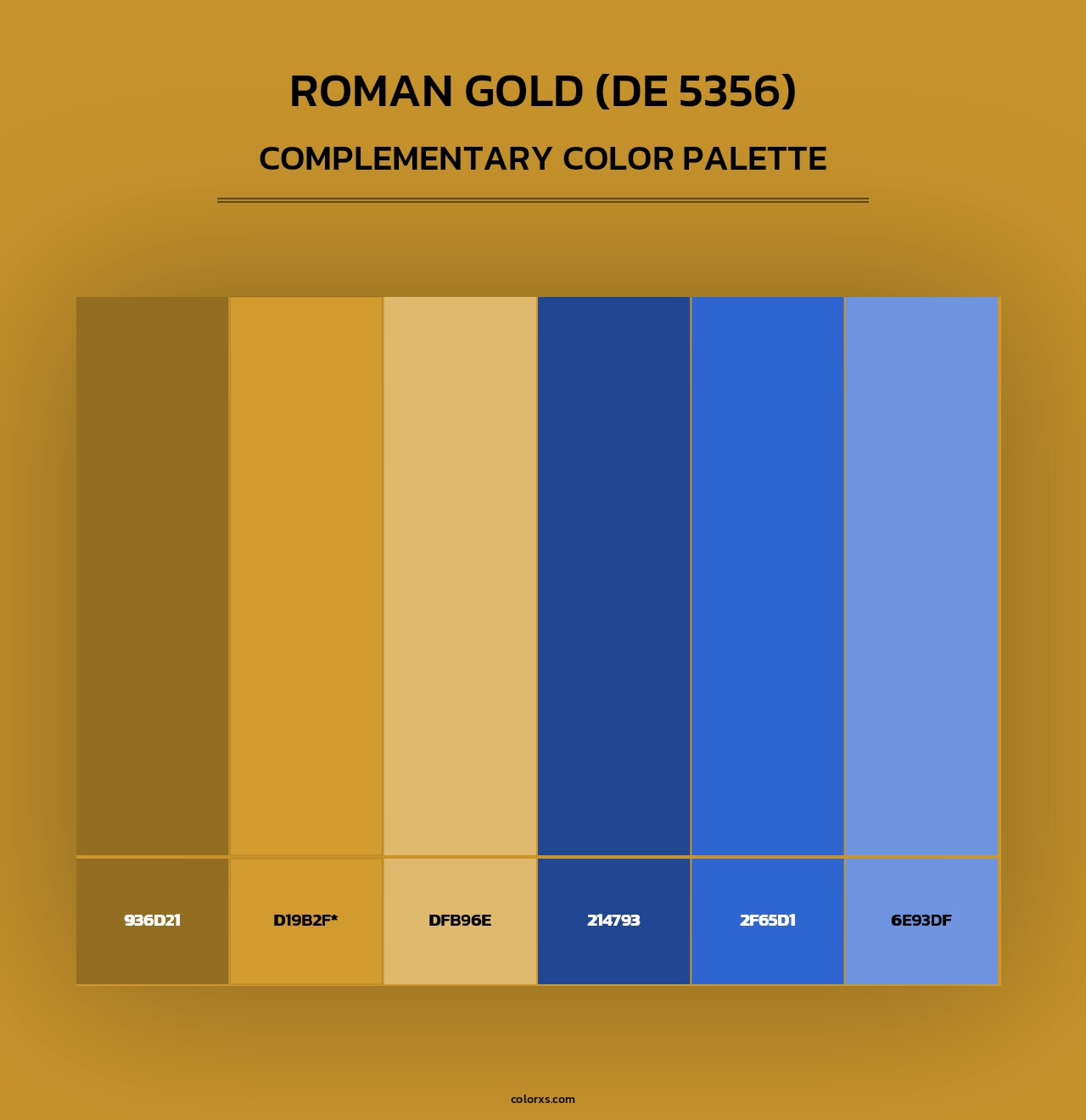 Roman Gold (DE 5356) - Complementary Color Palette