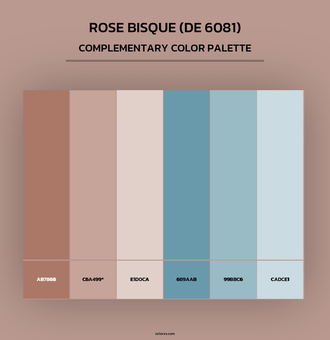 Rose Bisque (DE 6081) - Complementary Color Palette
