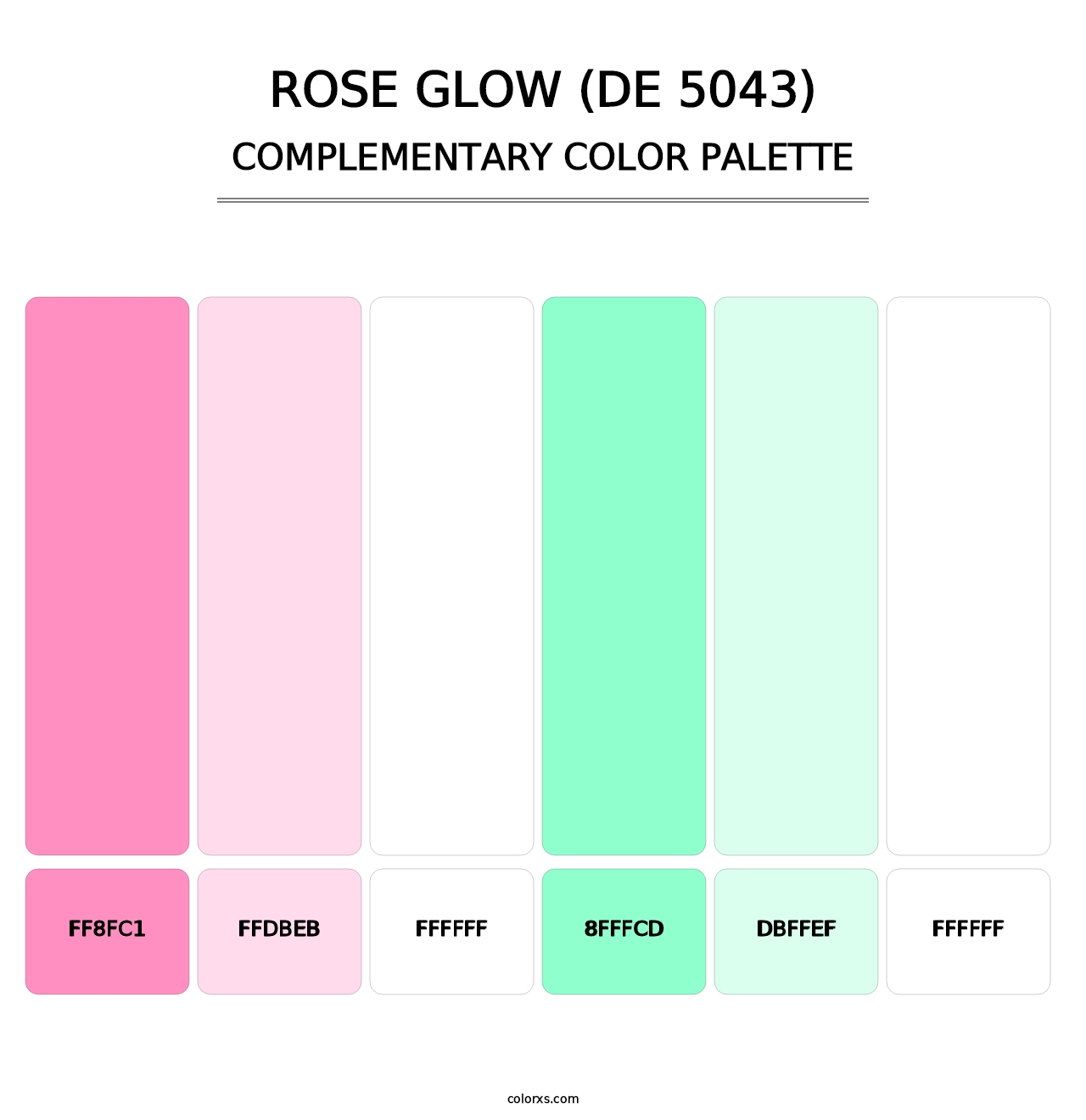Rose Glow (DE 5043) - Complementary Color Palette