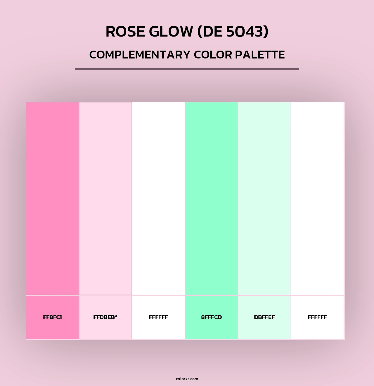 Rose Glow (DE 5043) - Complementary Color Palette