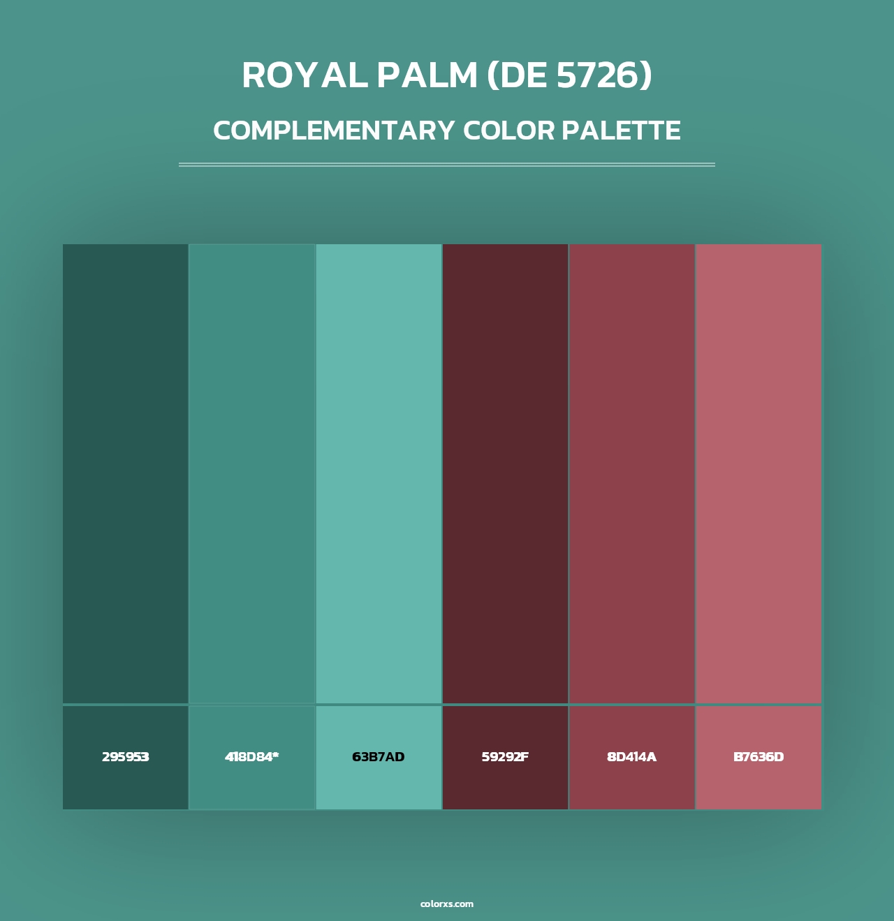 Royal Palm (DE 5726) - Complementary Color Palette