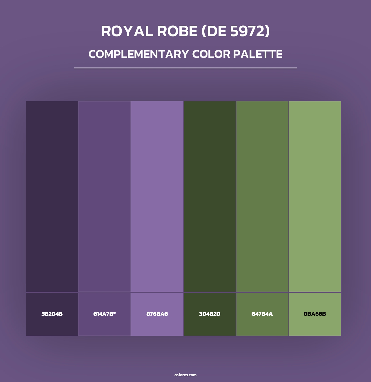 Royal Robe (DE 5972) - Complementary Color Palette