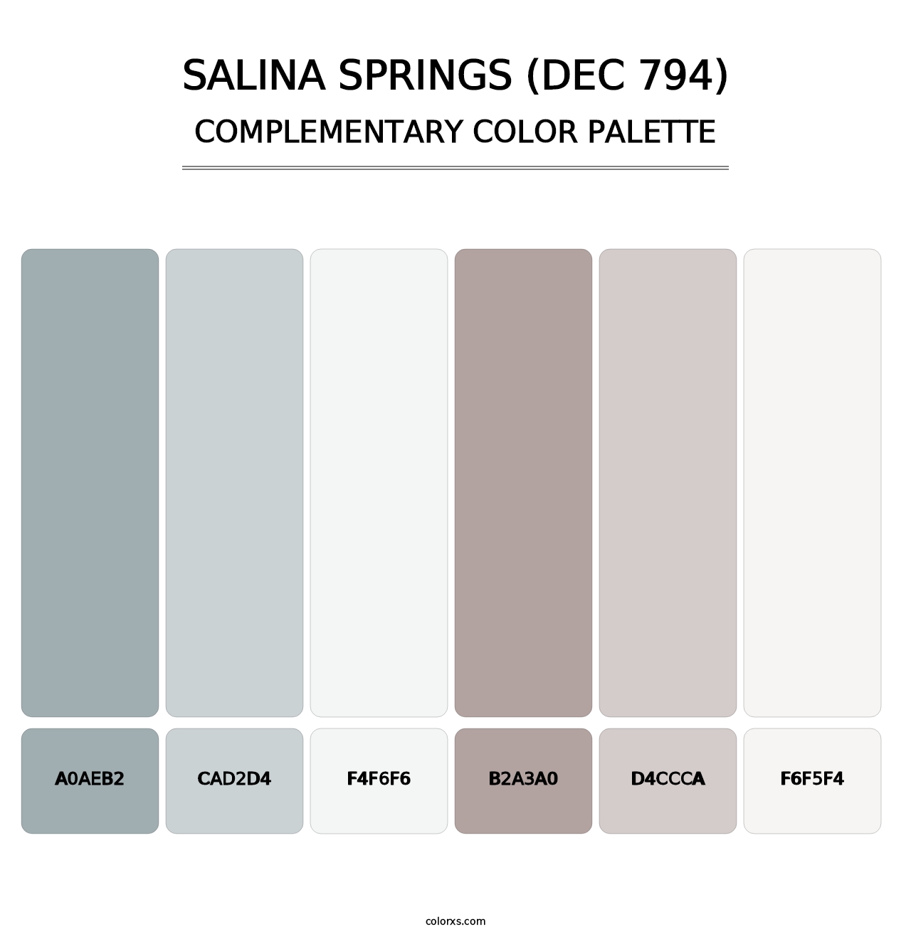 Salina Springs (DEC 794) - Complementary Color Palette