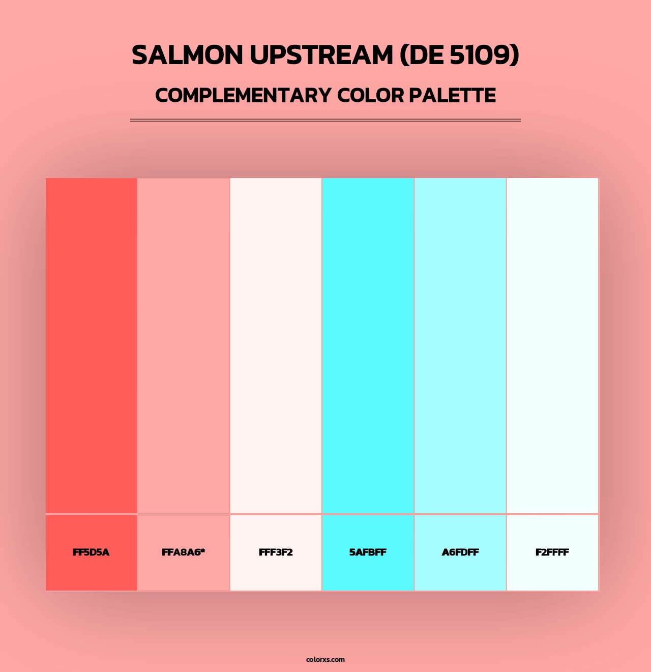 Salmon Upstream (DE 5109) - Complementary Color Palette