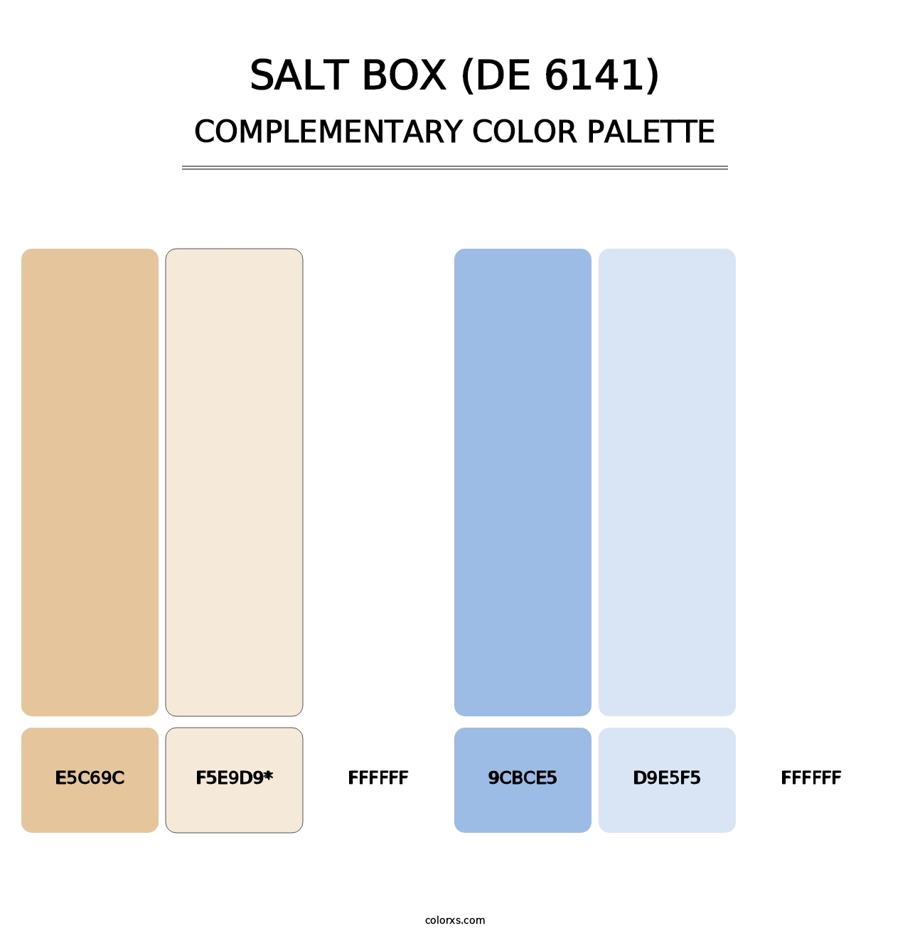 Salt Box (DE 6141) - Complementary Color Palette