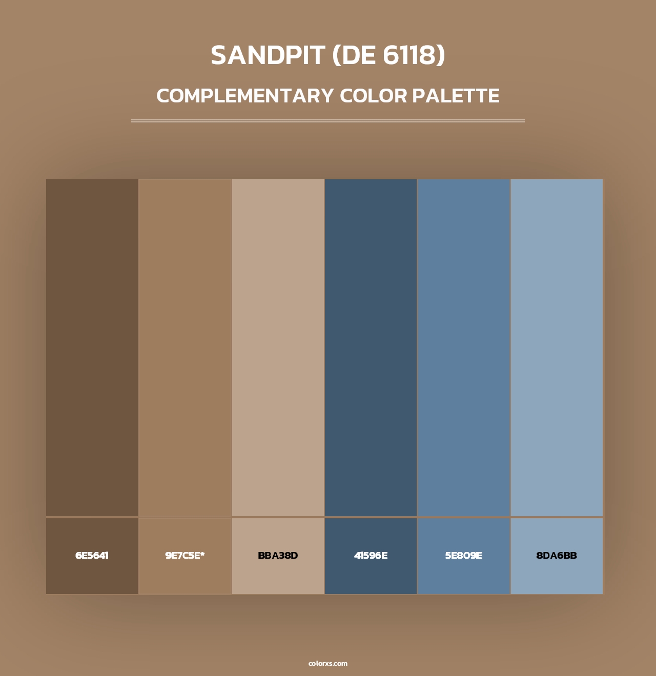 Sandpit (DE 6118) - Complementary Color Palette