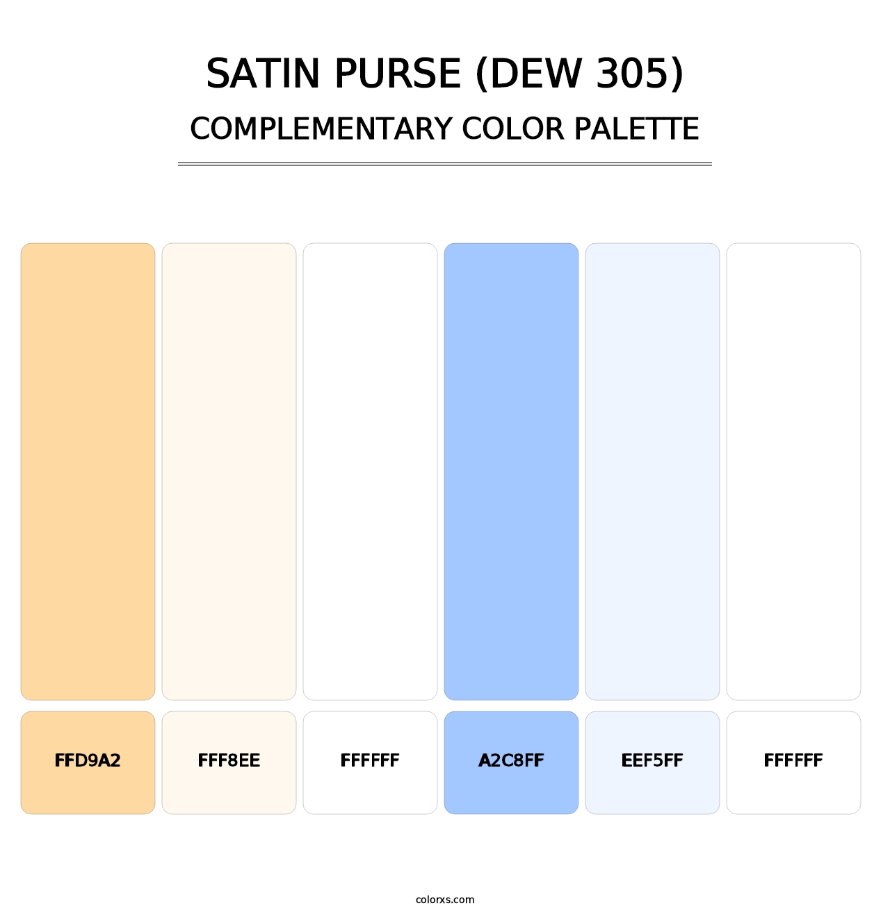 Satin Purse (DEW 305) - Complementary Color Palette